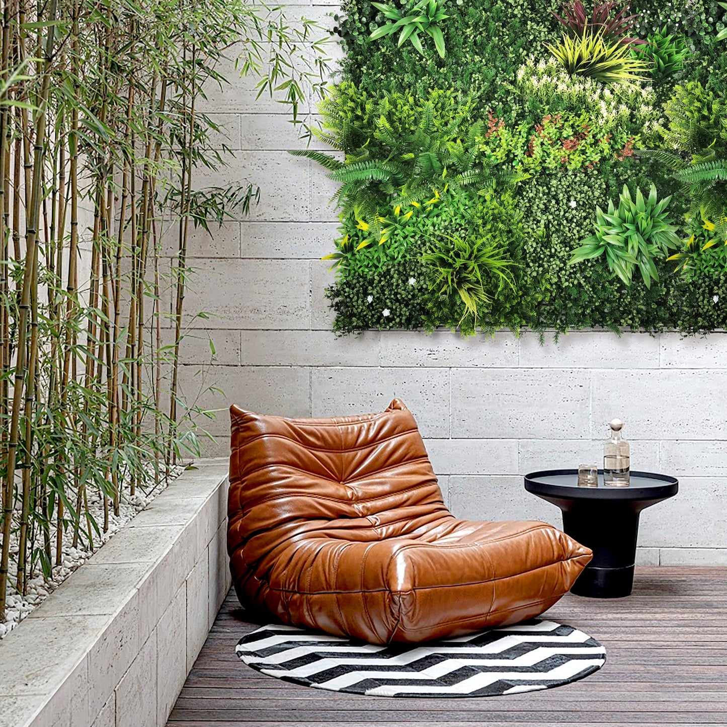 Tropical | 1m x 1m Artificial Living Wall Tiles