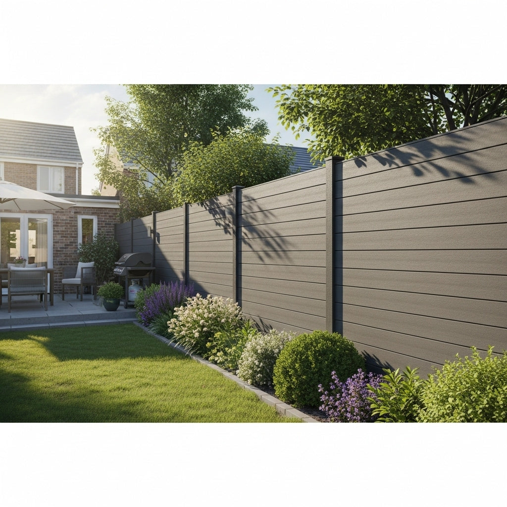 6ft x 6ft Capped Composite Fence Panel (12 boards & 1 post)