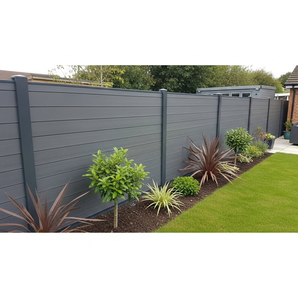 6ft x 6ft Capped Composite Fence Panel (12 boards & 1 post)