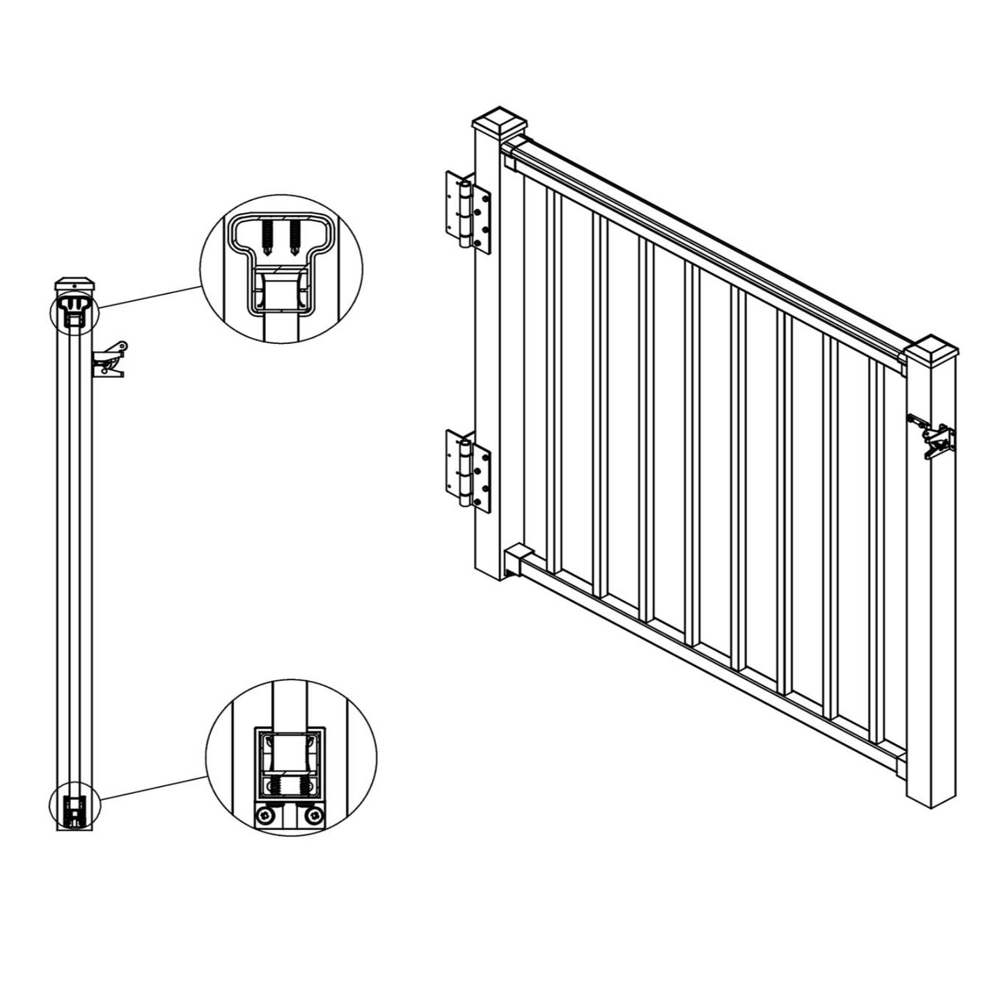 Aluminium Balustrade Gate