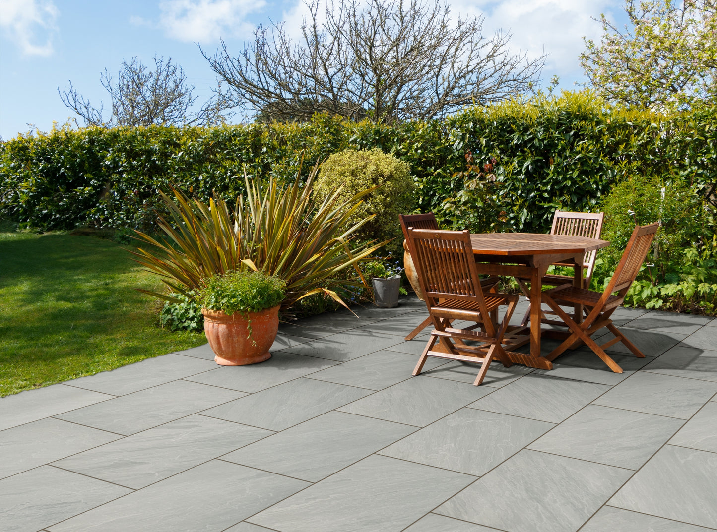 Sandstone Porcelain Paving - Mercury
