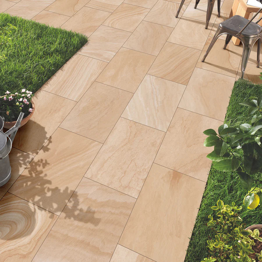 Sandstone Porcelain Paving - Patina