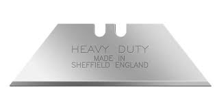 A silver straight edge artificial grass blade.