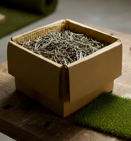 Galvanised Artificial Grass Pin 12.5kg Box
