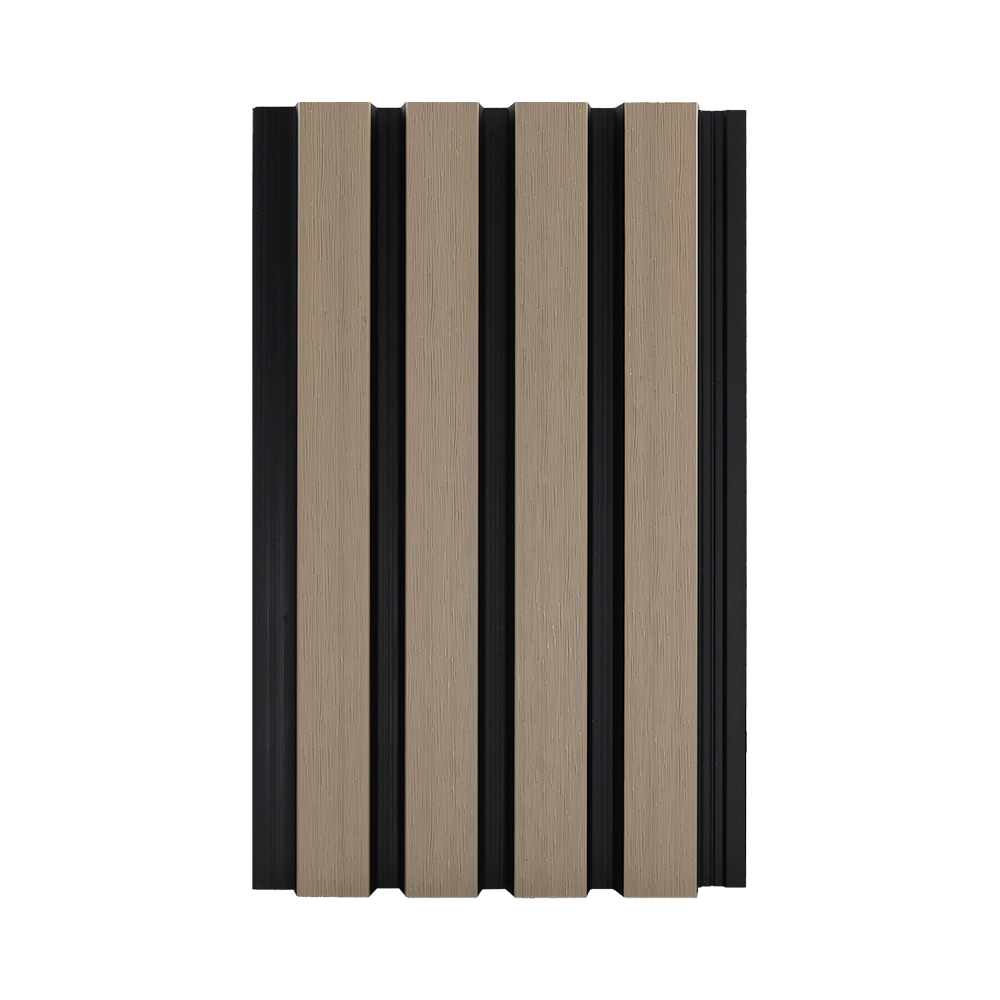 Oak & black coloured composite shadow cladding.