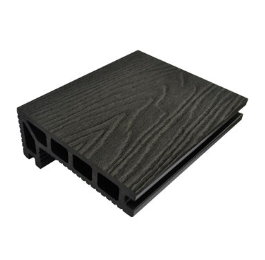 A charcoal black composite step edge board.