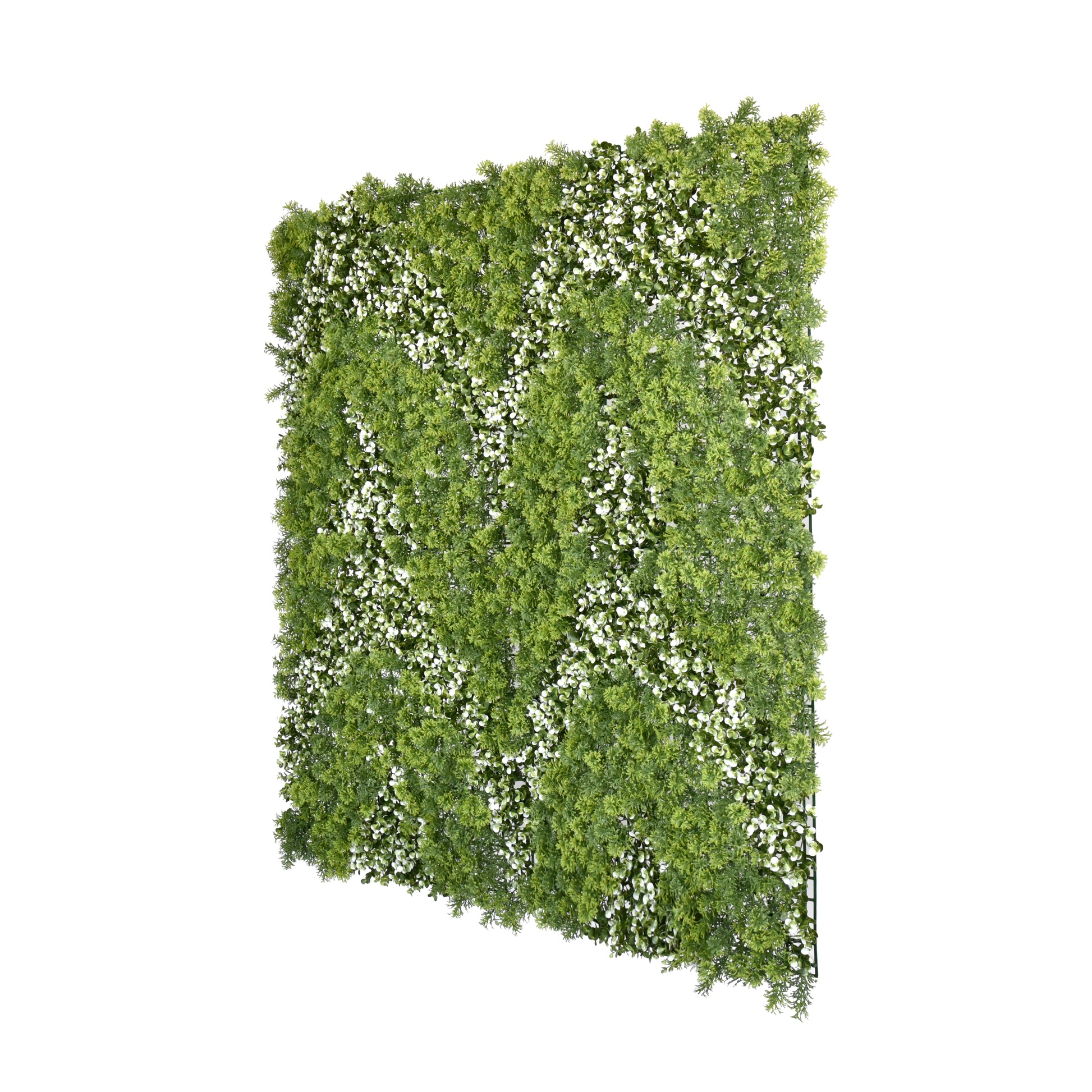 UV resistant artificial green wall panels Chevron foliage detail