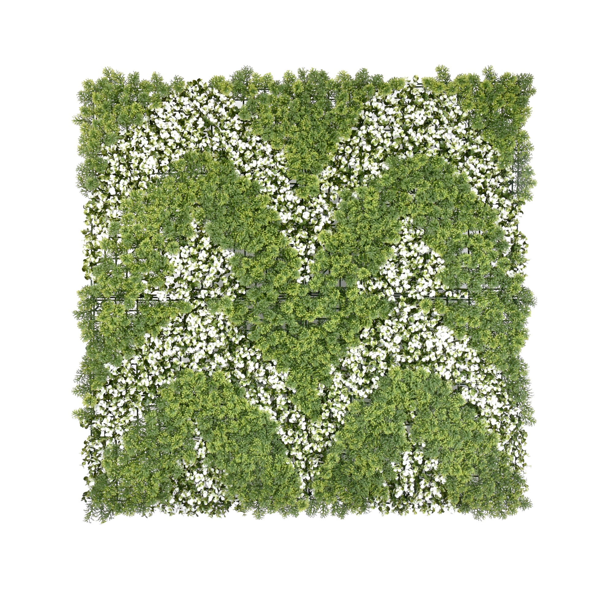 Indoor Outdoor faux living wall tiles Chevron pattern 1m x 1m