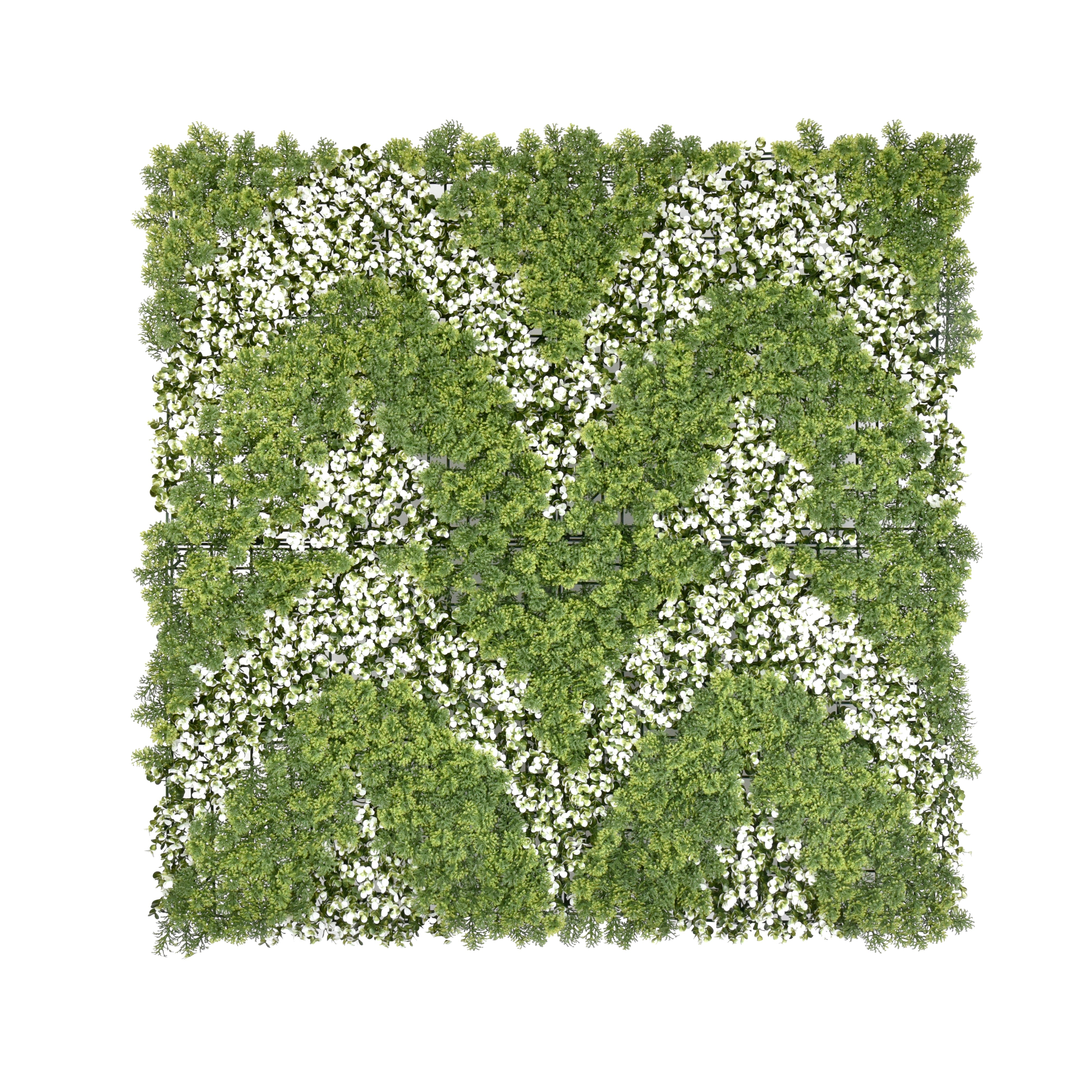 Indoor Outdoor faux living wall tiles Chevron pattern 1m x 1m