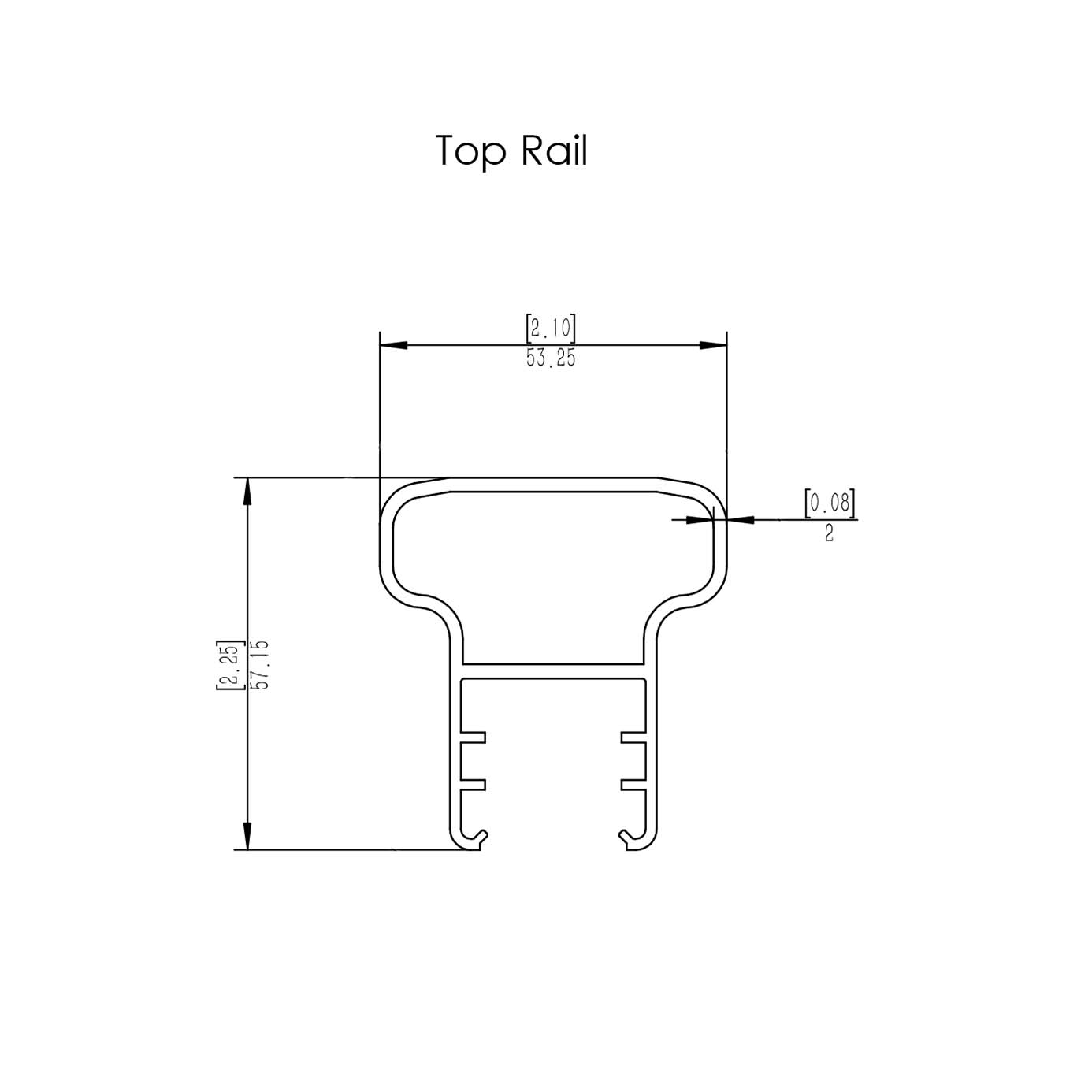 Aluminium Balustrade Rail Covers