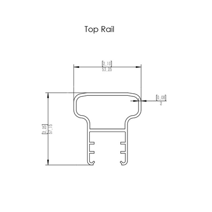 Aluminium Balustrade Rail Covers