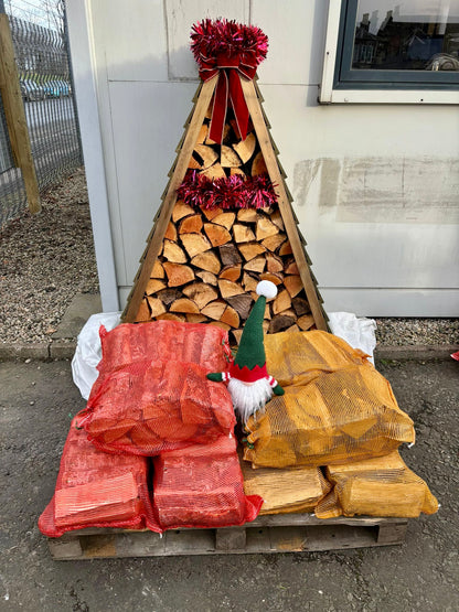 12 x Large Firewood Nets - Birch & Oak