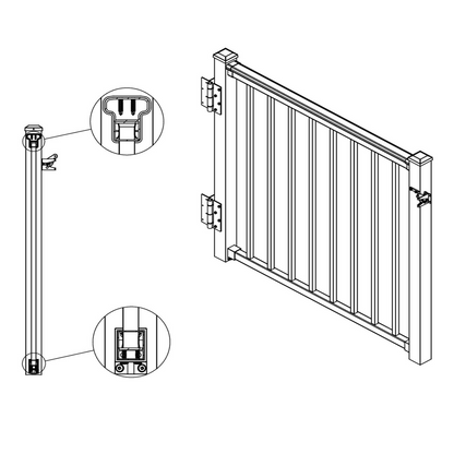 Aluminium Balustrade Gate