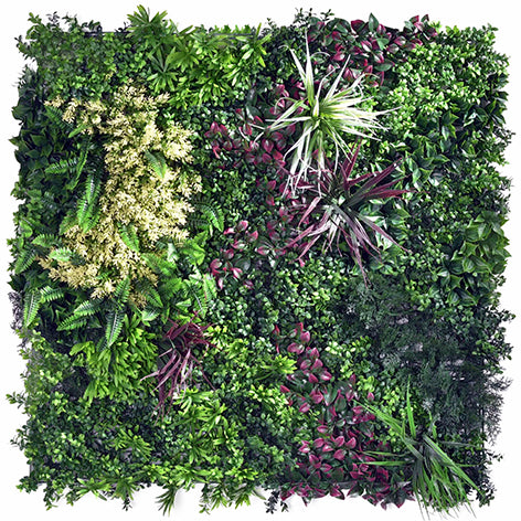 Large faux living wall tiles 1m x 1m jungle style outdoor garden