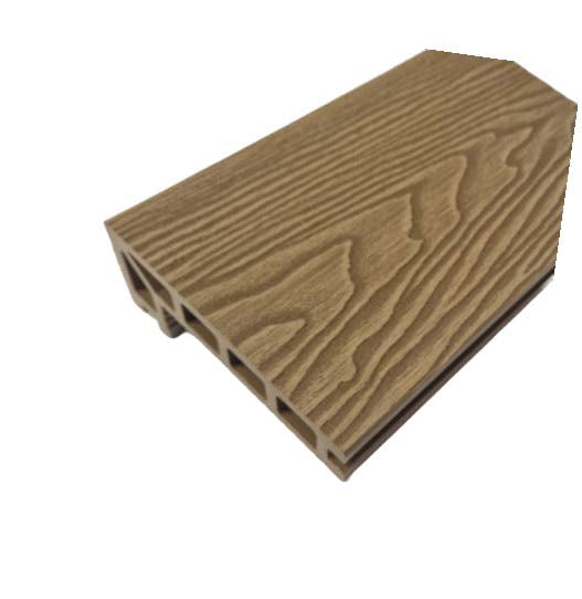 LIGHT OAK composite STEP EDGE with woodgrain finish.