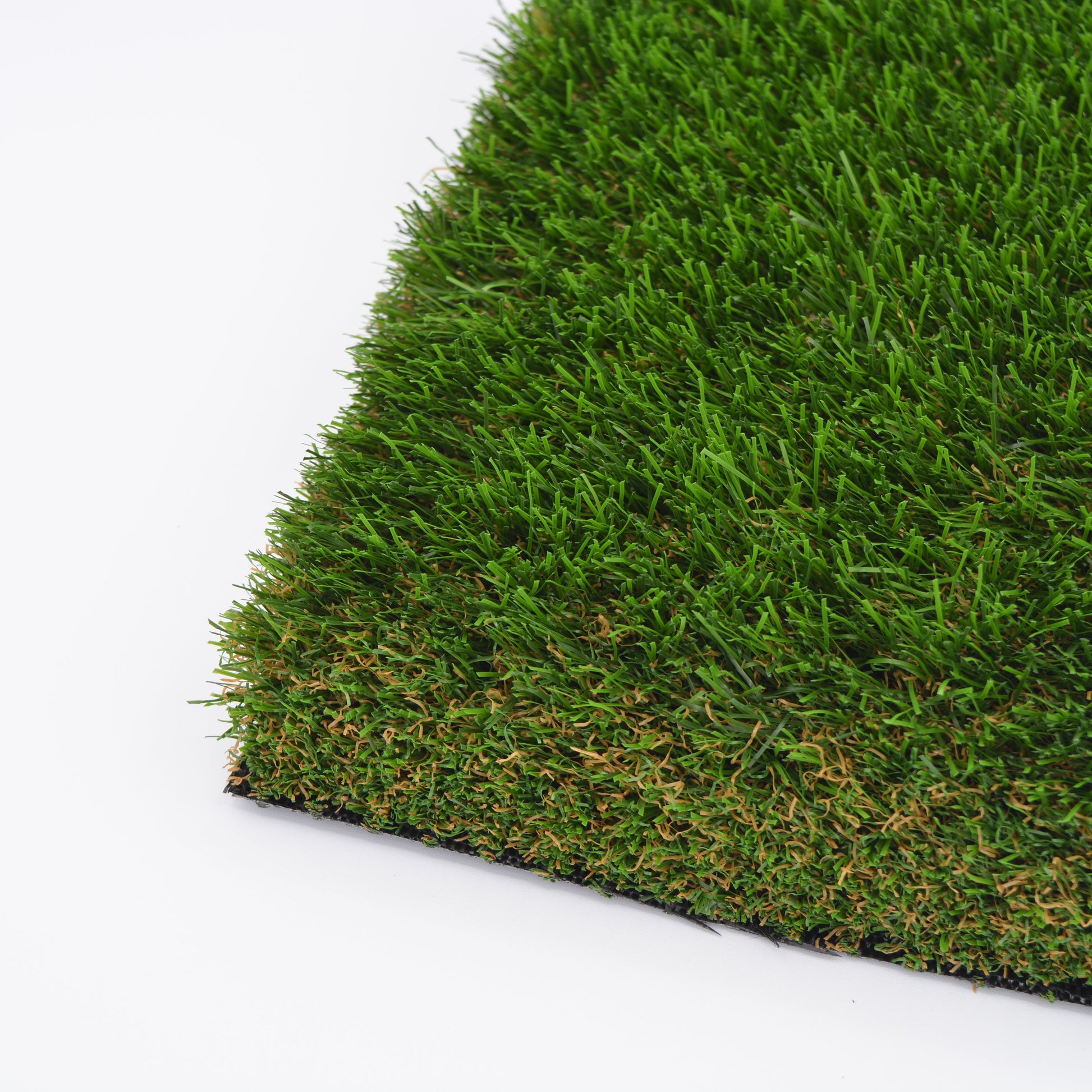 Close-up of Shetland artificial grass with a white background