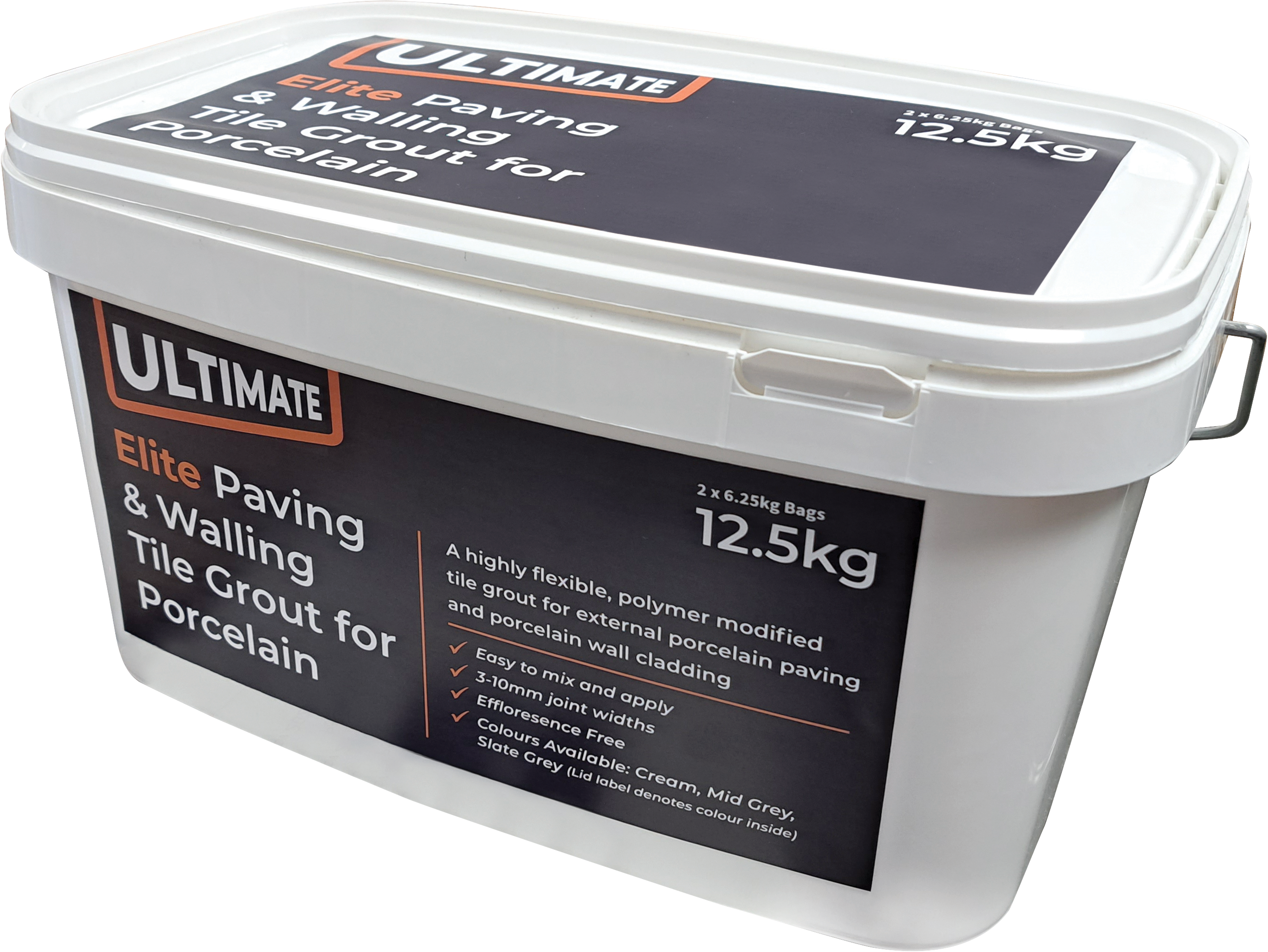 Ultimate Elite Tile Grout For Porcelain 12.5KG