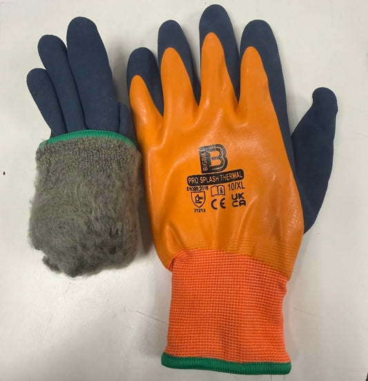Fleece Lined Thermal Work Gloves