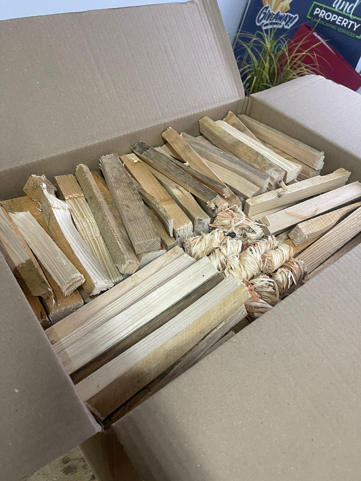 The Fire Kit - Kiln Dried Logs In A Box