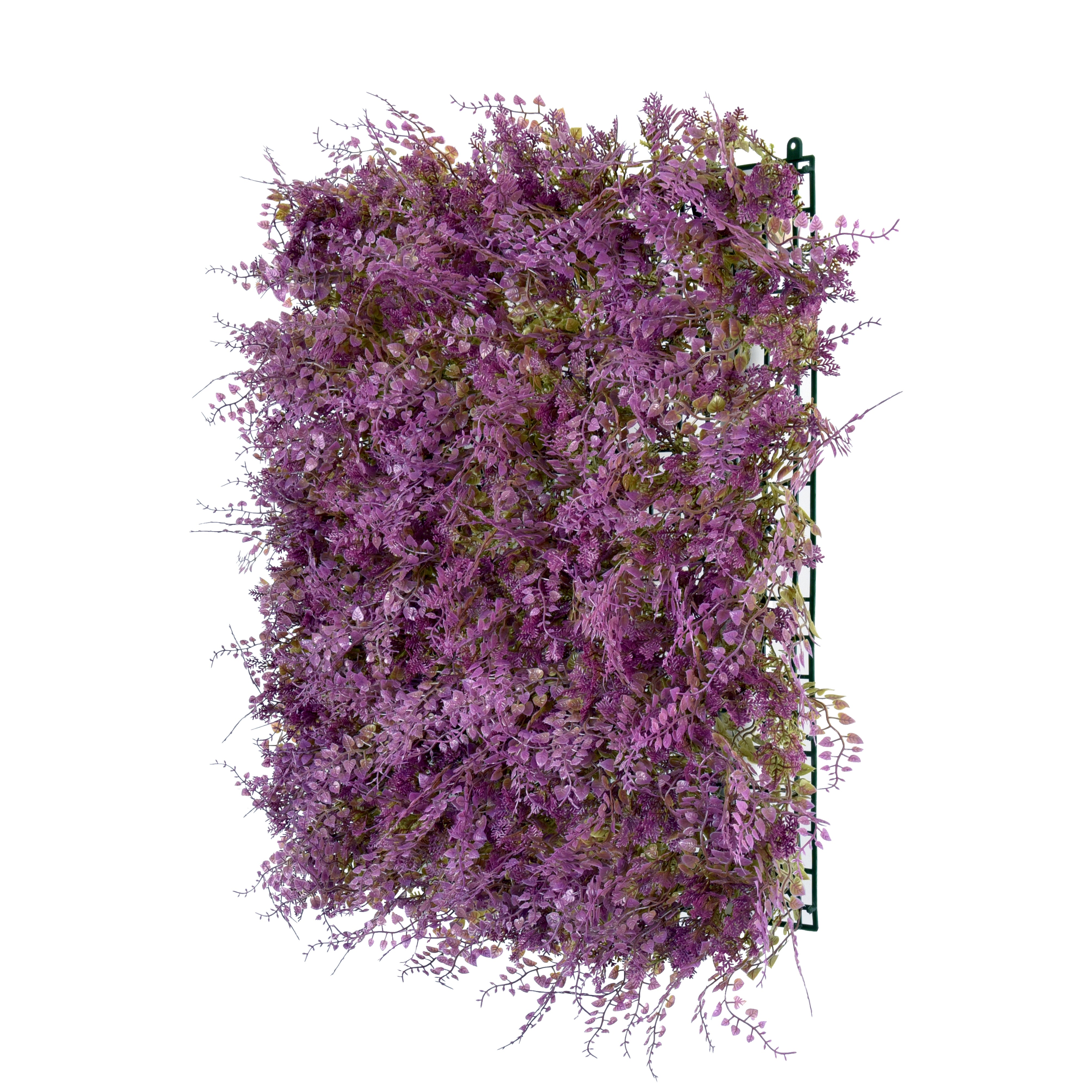 Faux living wall tiles Hazy Heather 50x50cm indoor feature wall