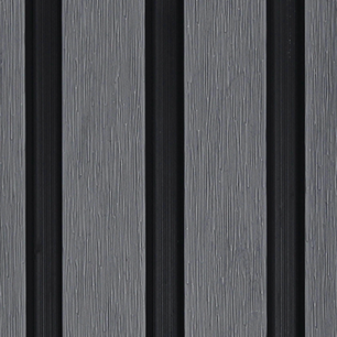 Steel grey composite shadow cladding on a white background.