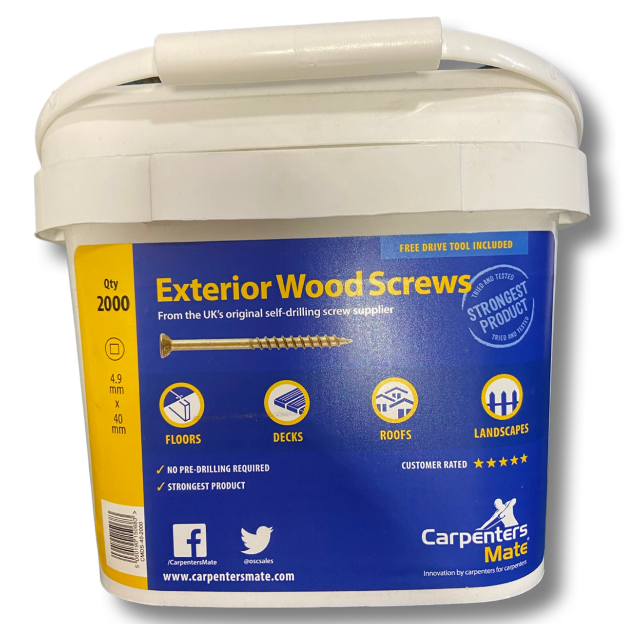 40mm Exterior Wood Self-drilling Screws